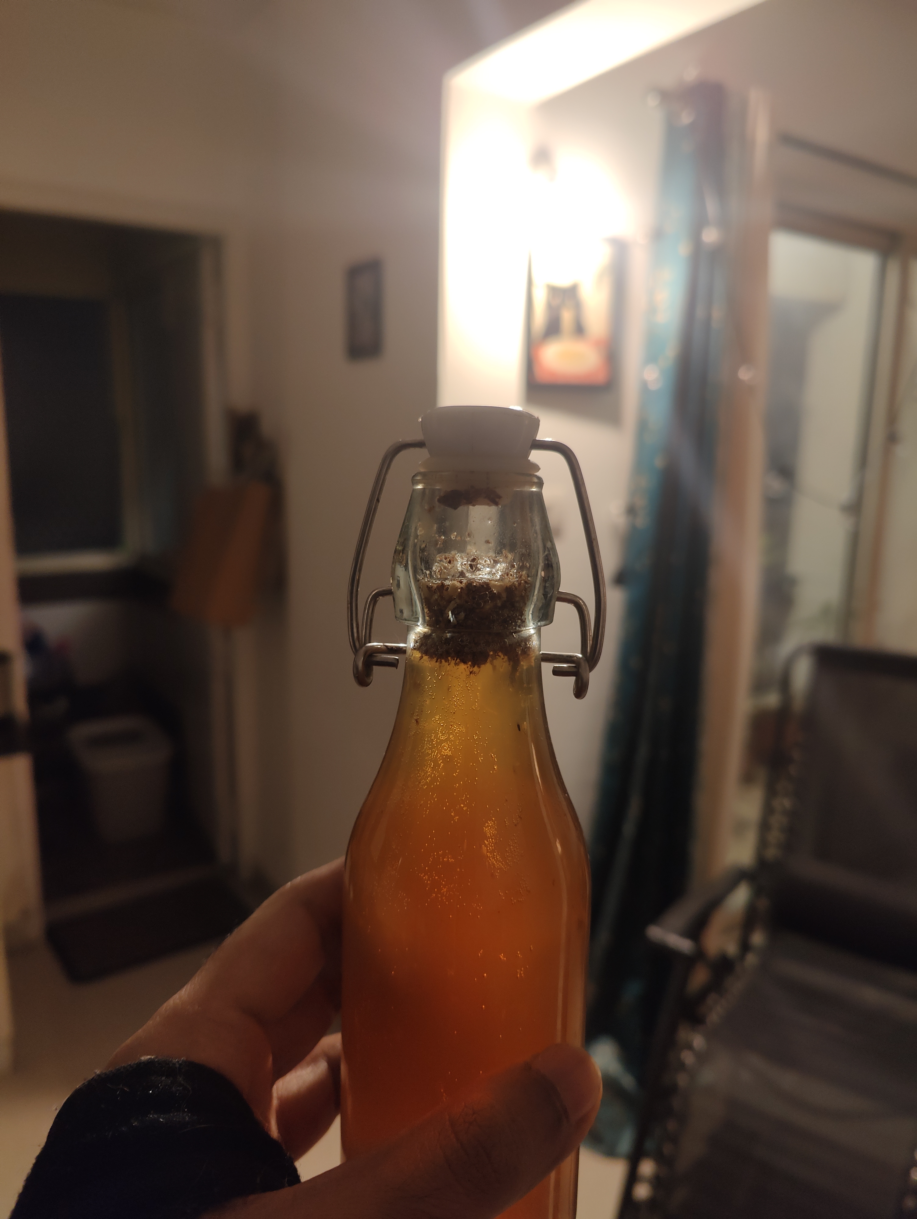 Bottle fill level for second fermentation